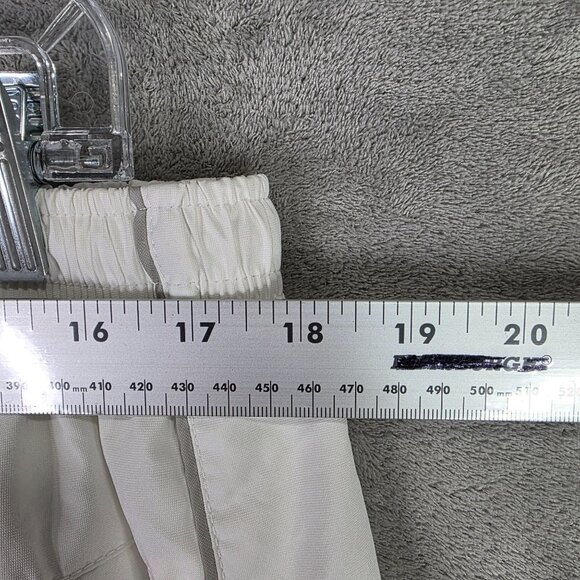Mens Nike White Track Pants Side Zippers & Elastic Waistband Polyester Size XXL - Picture 8 of 12